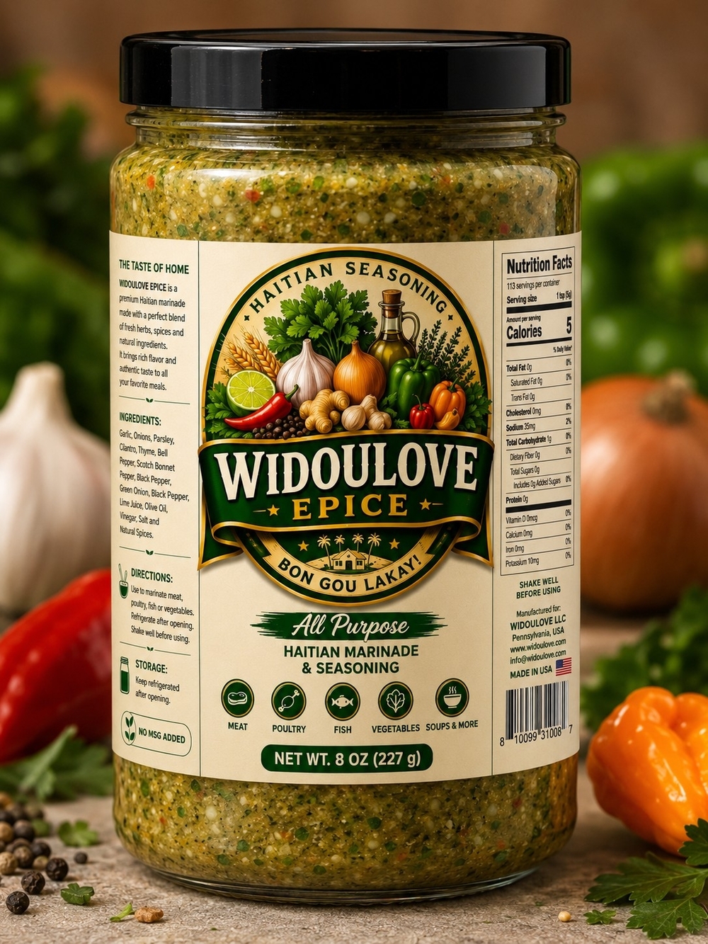 All-Purpose Haitian Marinade & Seasoning - Green